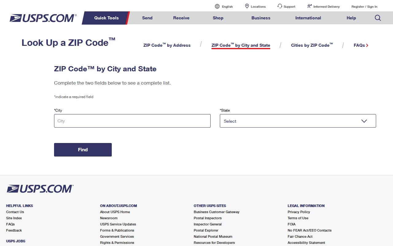 West Windsor ZIP code directory USPS lookup interface